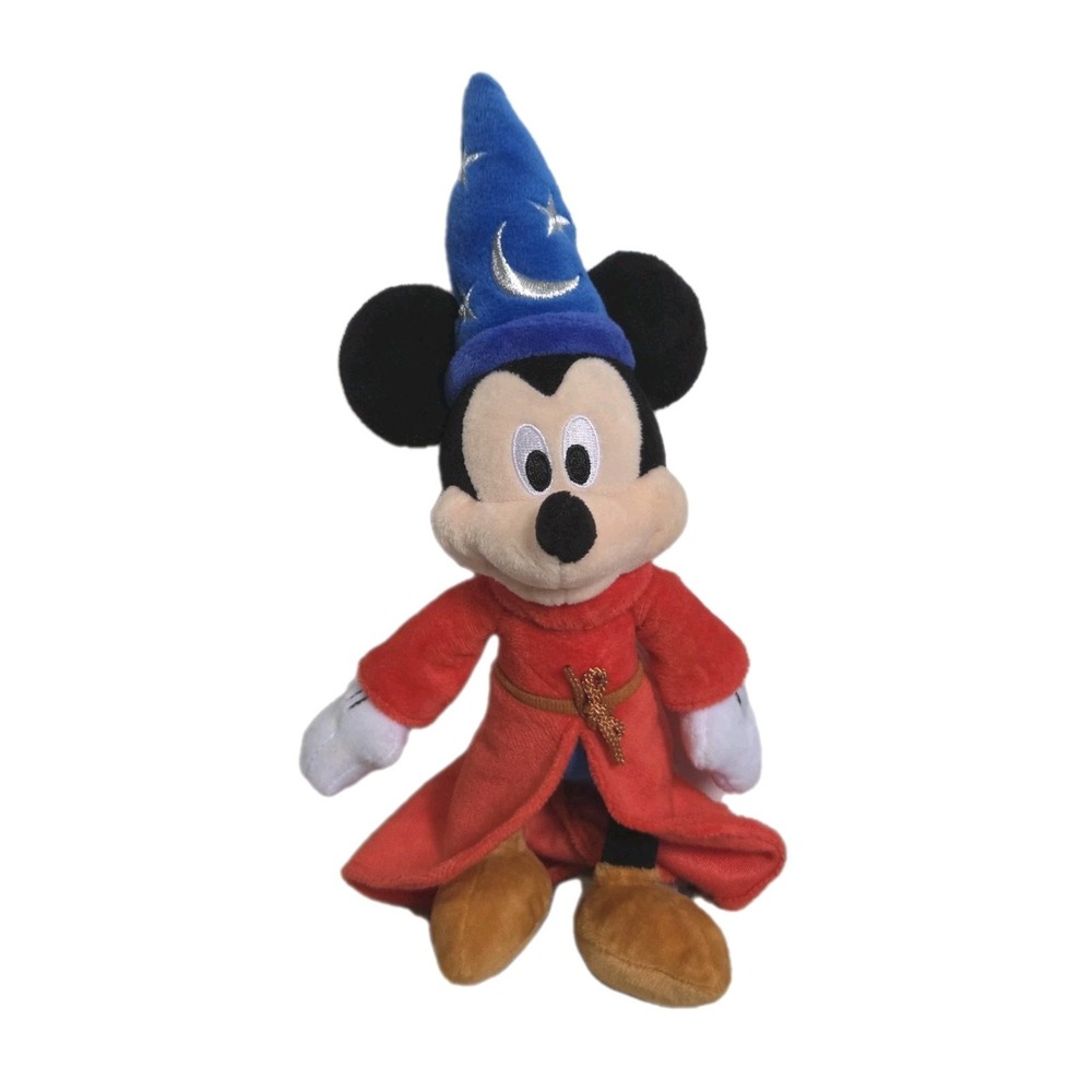 Disney Mickey Mouse Sorcerers Apprentice Plush 11in Fantasia Wizard Stuffed Toy